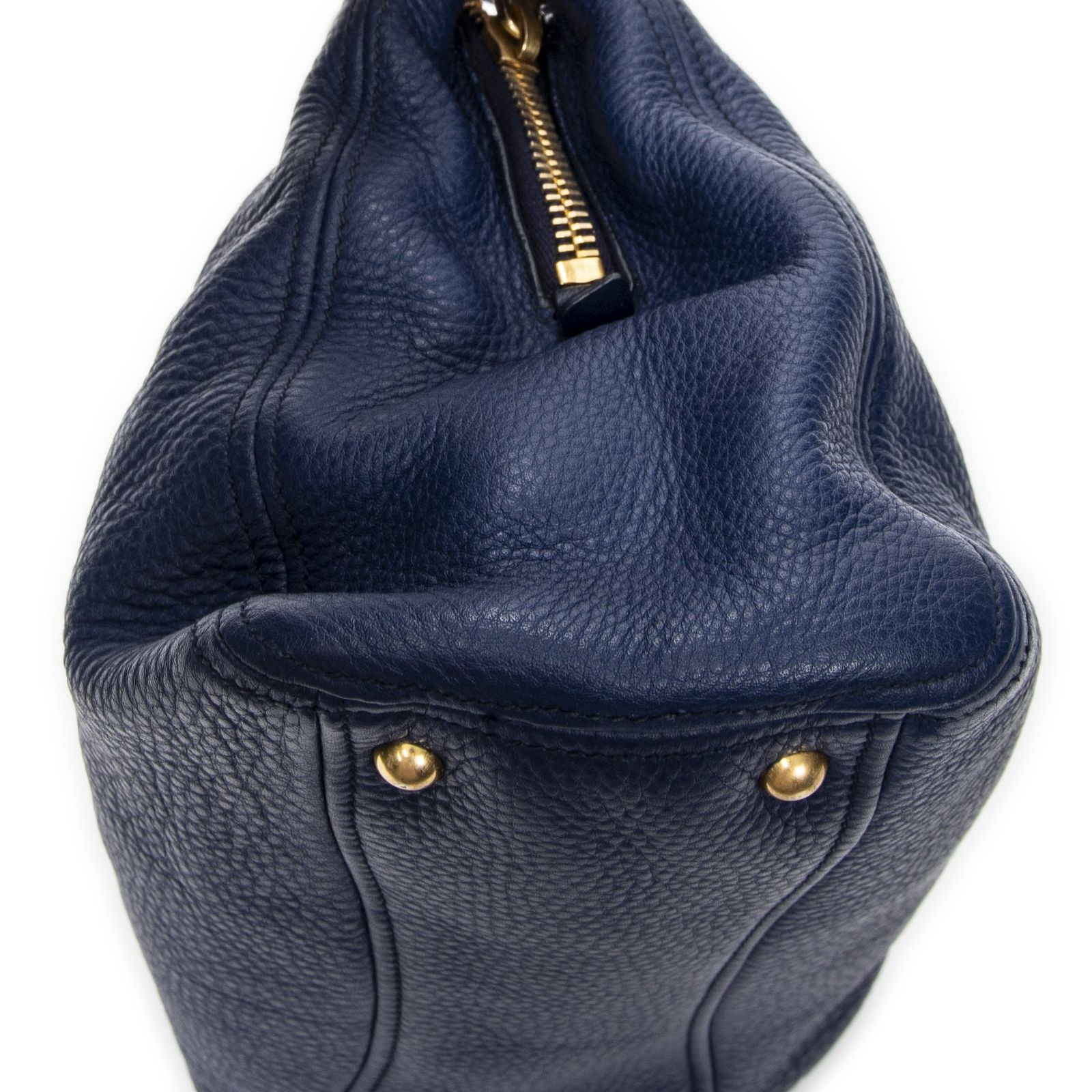 ショッピングトートネイビーヴィテロ カリブレザーA