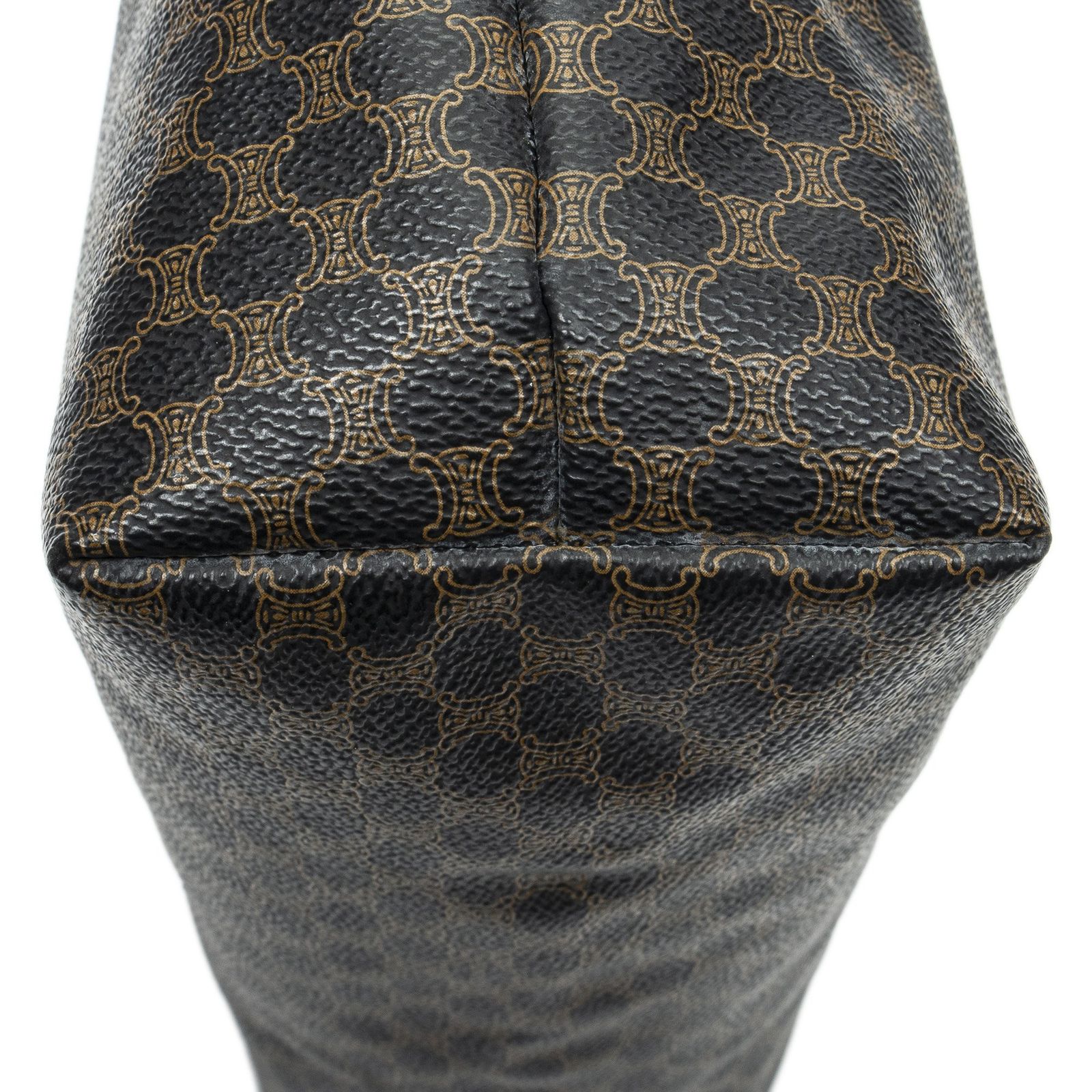 セリーヌトイレタリーポーチブラック|ブラウンマカダムPVCキャンバスA