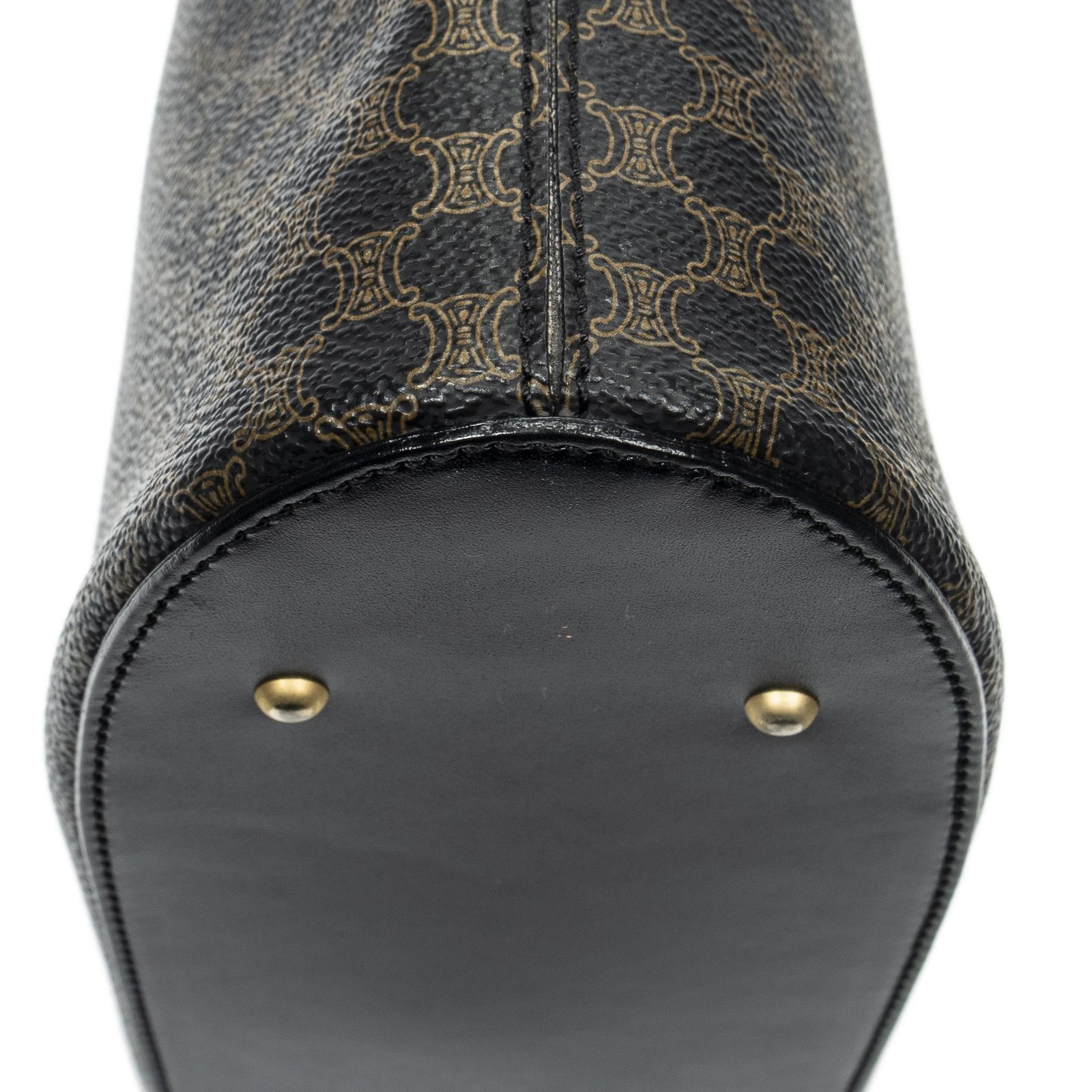  CELINE セリーヌリングハンドルトートブラウン|ブラックマカダムPVCキャンバスA その他 バッグ