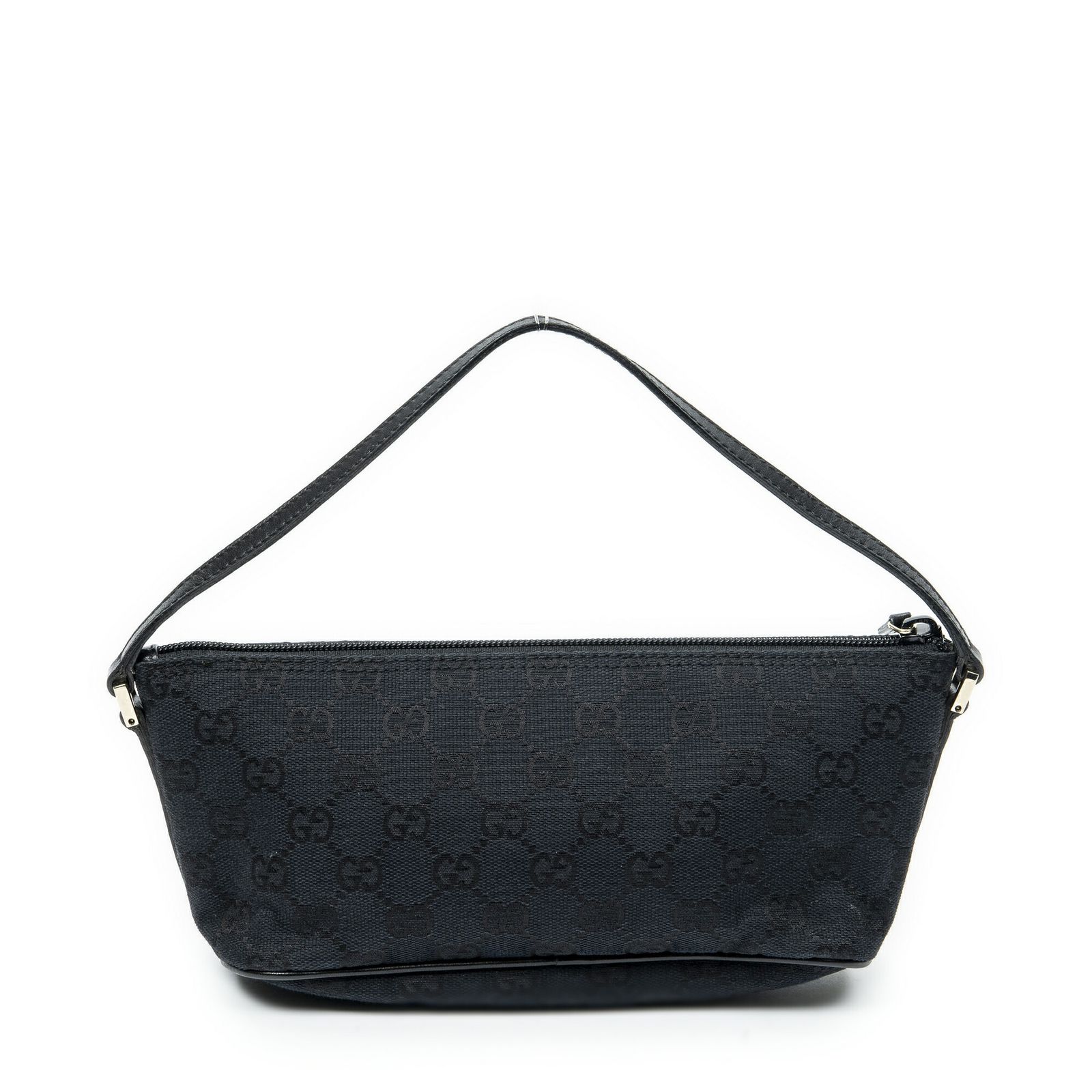 GUCCI グッチアクセサリーポーチ黒GGキャンバスA