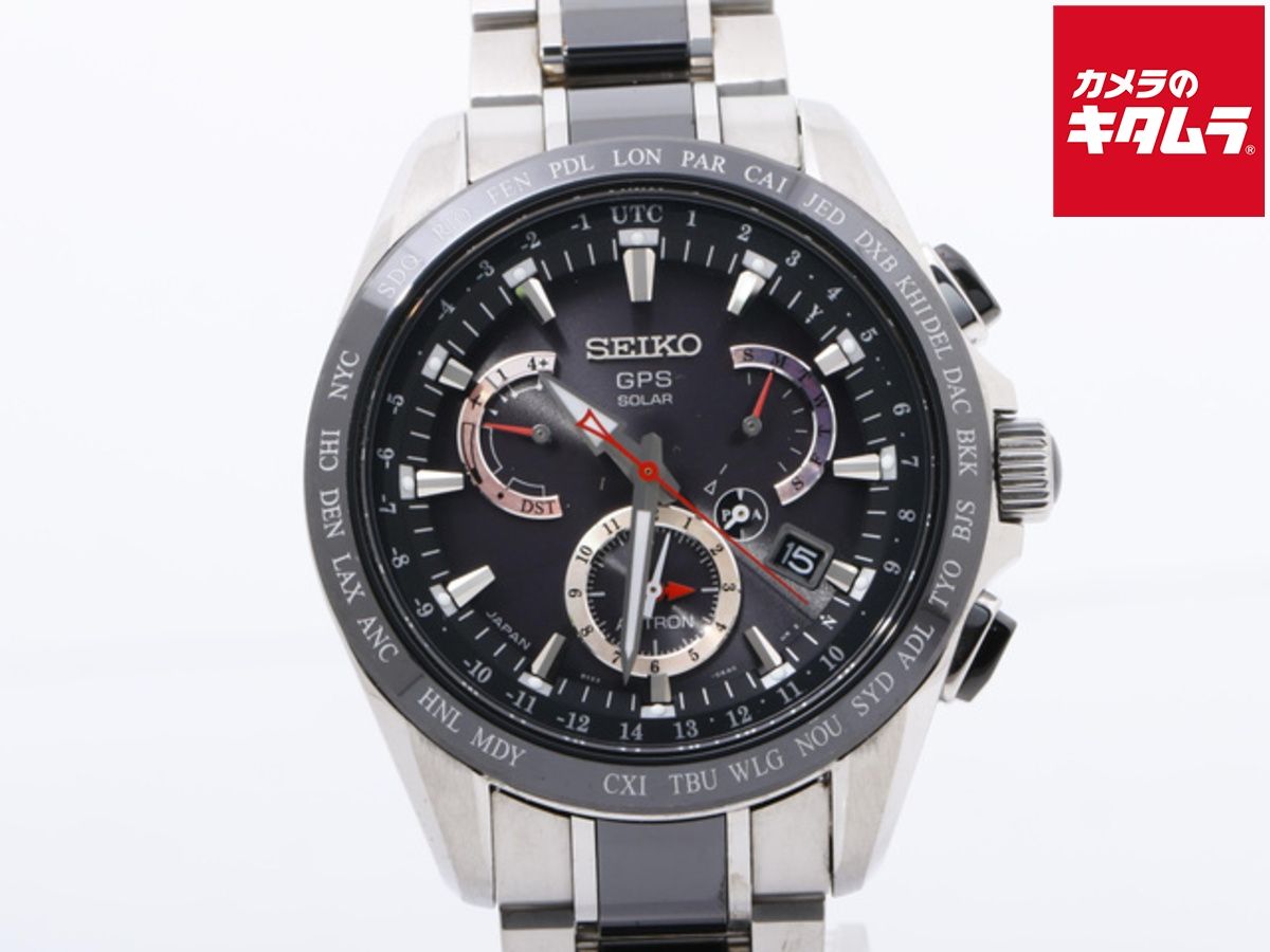 並品 セイコー アストロン ブラック SBXB 041 8 X 53 0 AB 2 チタン