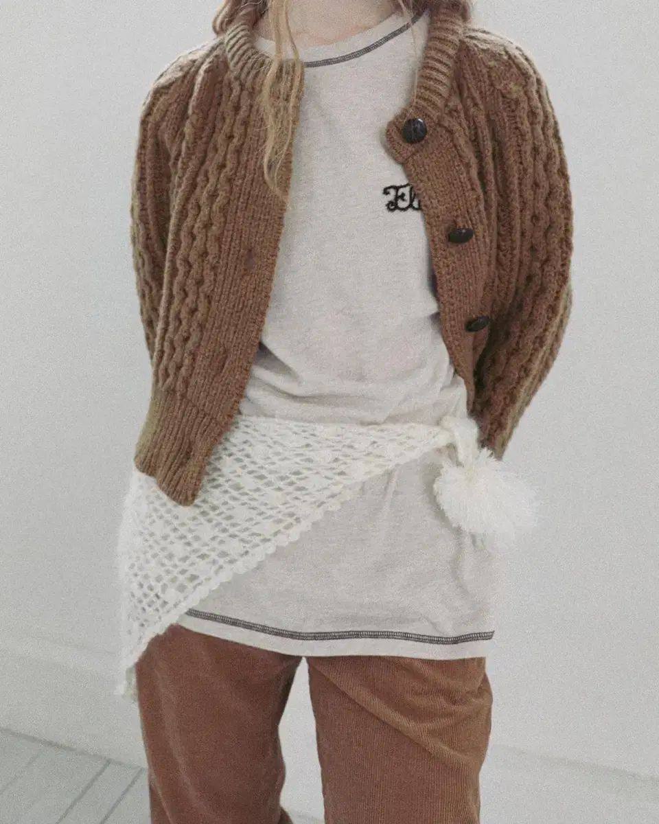 fletta 플레따 ハンドメイド ニット スカーフ