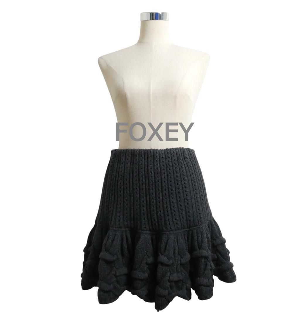 極美品✨2021年購入 フォクシー 42 ロゴプリント ニットスカート ミモレ丈 Yahoo!オークション -「フォクシー スカート 42」(ふ) (ブランド別)の