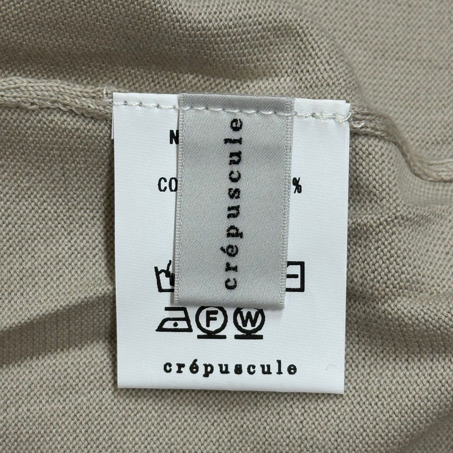 参考上代22000円 未使用 crepuscule 24SS Suvin Cotton L/S スビン 