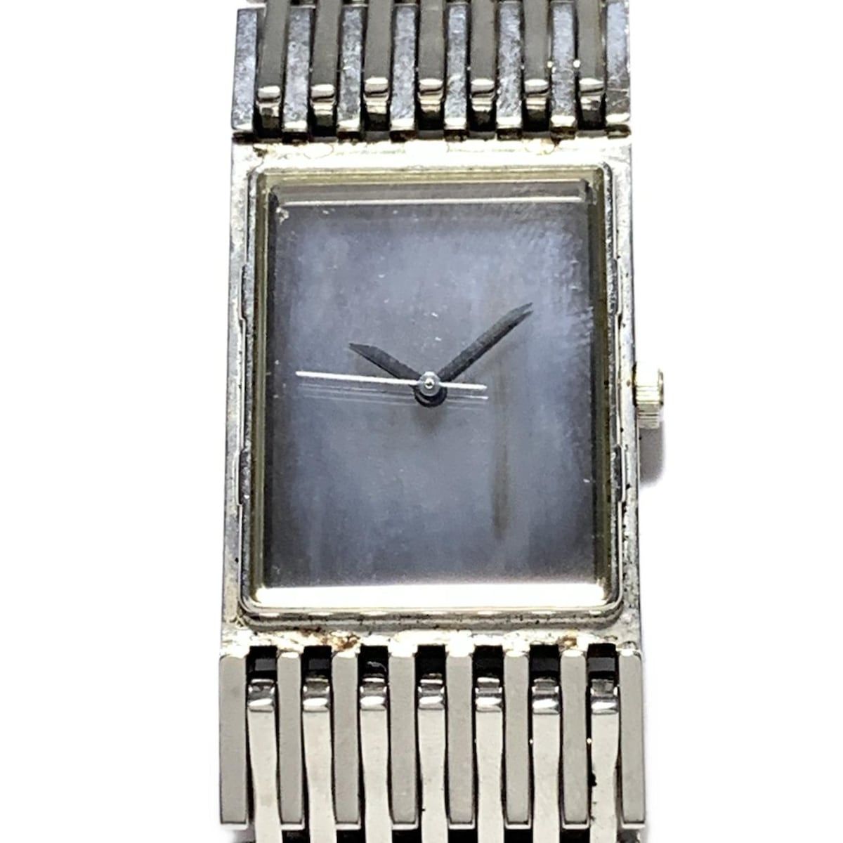 ALEXANDER McQUEEN アレキサンダーマックイーン 腕時計 ミラー文字盤 ボーイズ シルバー