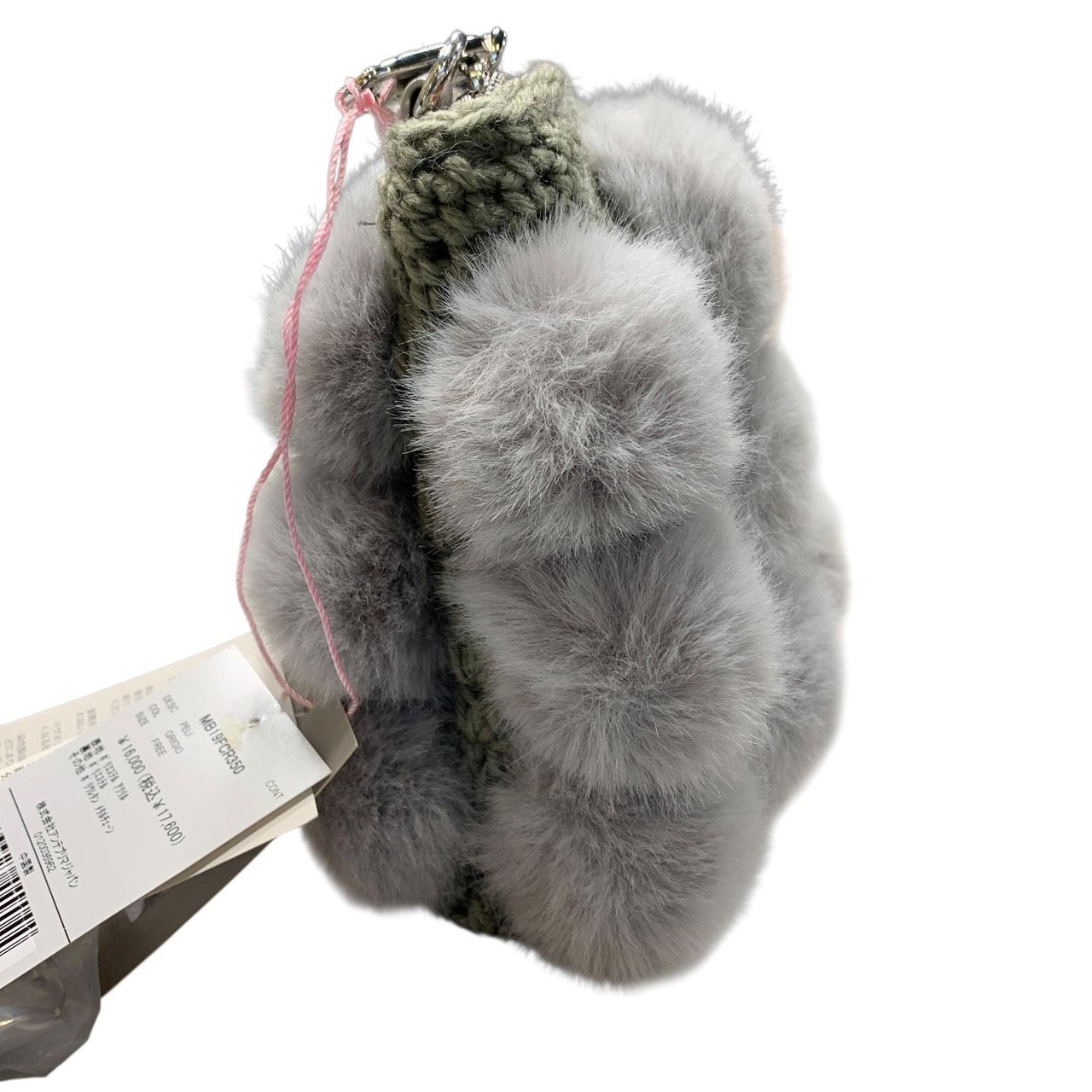 ♪100 MISTO ANTEPRIMA ミストアンテプリマ グレー ファー ショルダー