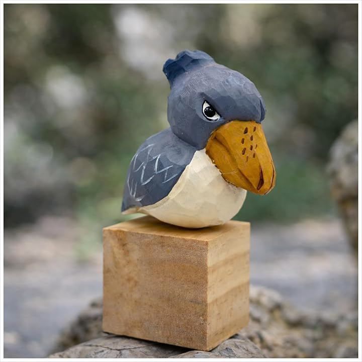 木製 ハシビロコウの置物 置き物 木製 ハシビロコウ 小 Shoebill インテリア 人形 北欧 雑貨