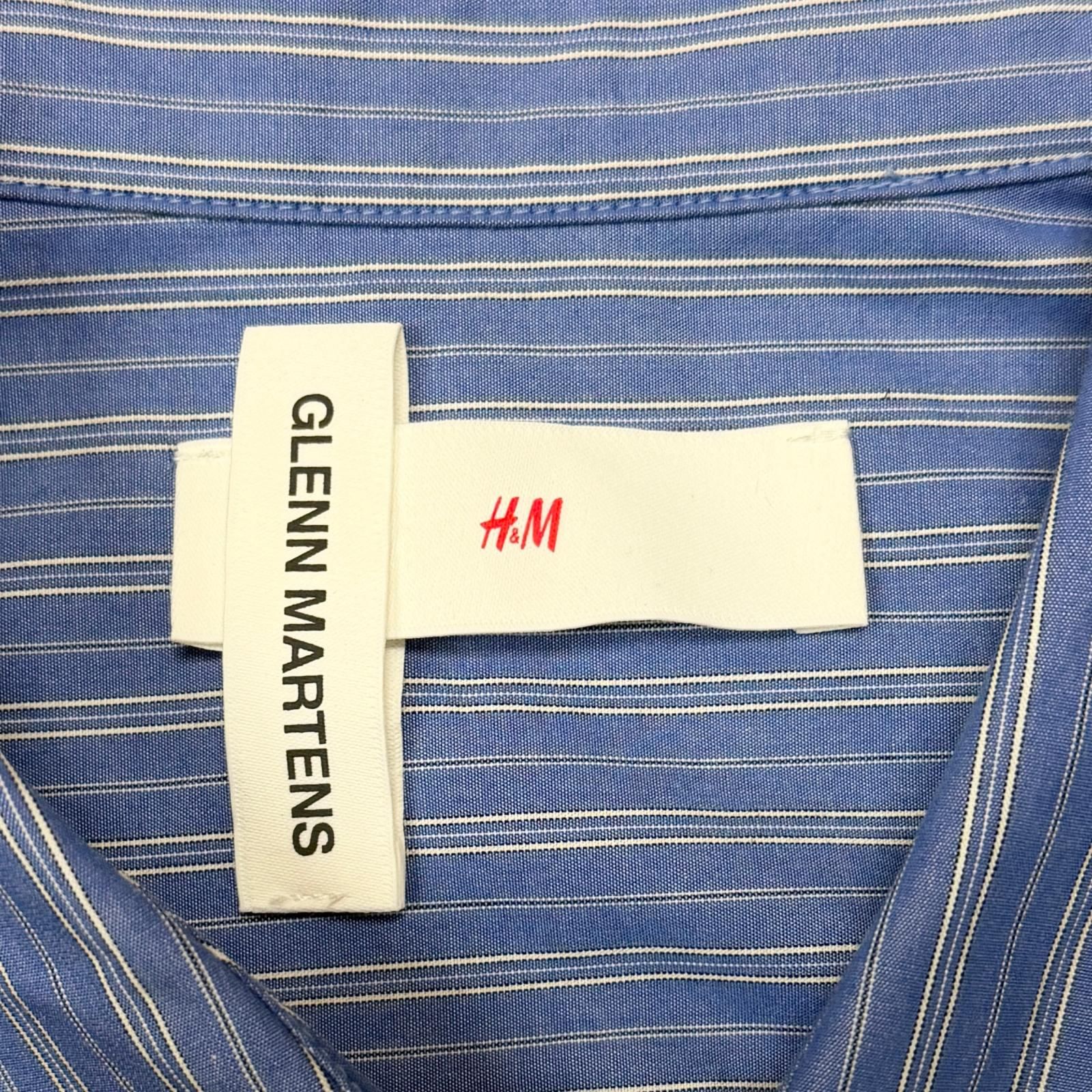 Glenn Martens H&M ワイヤーボーン ポプリンシャツ ストライプシャツ