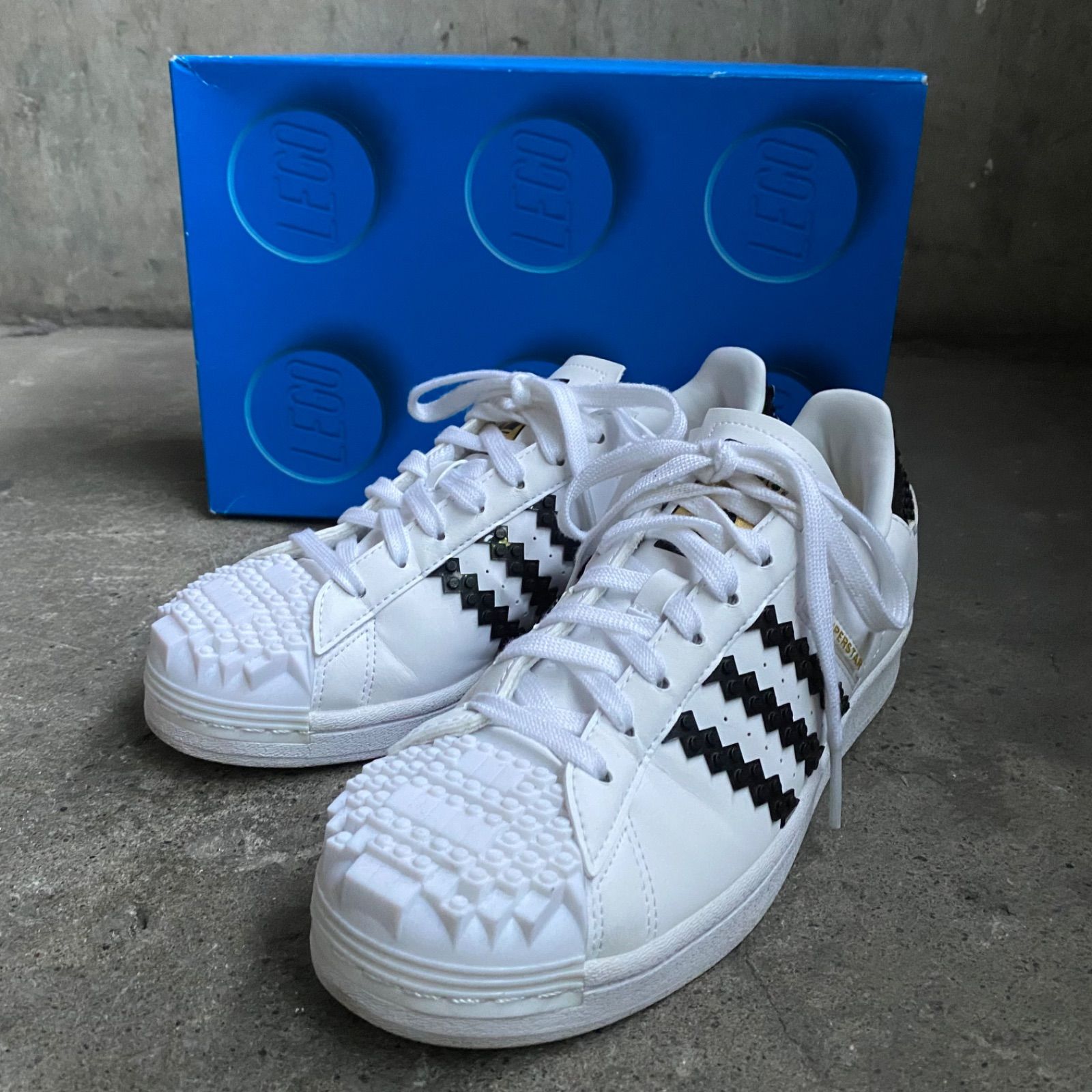 adidas × LEGO SUPERSTAR WHITE/CORE BLACK size26cm アディダス レゴ 