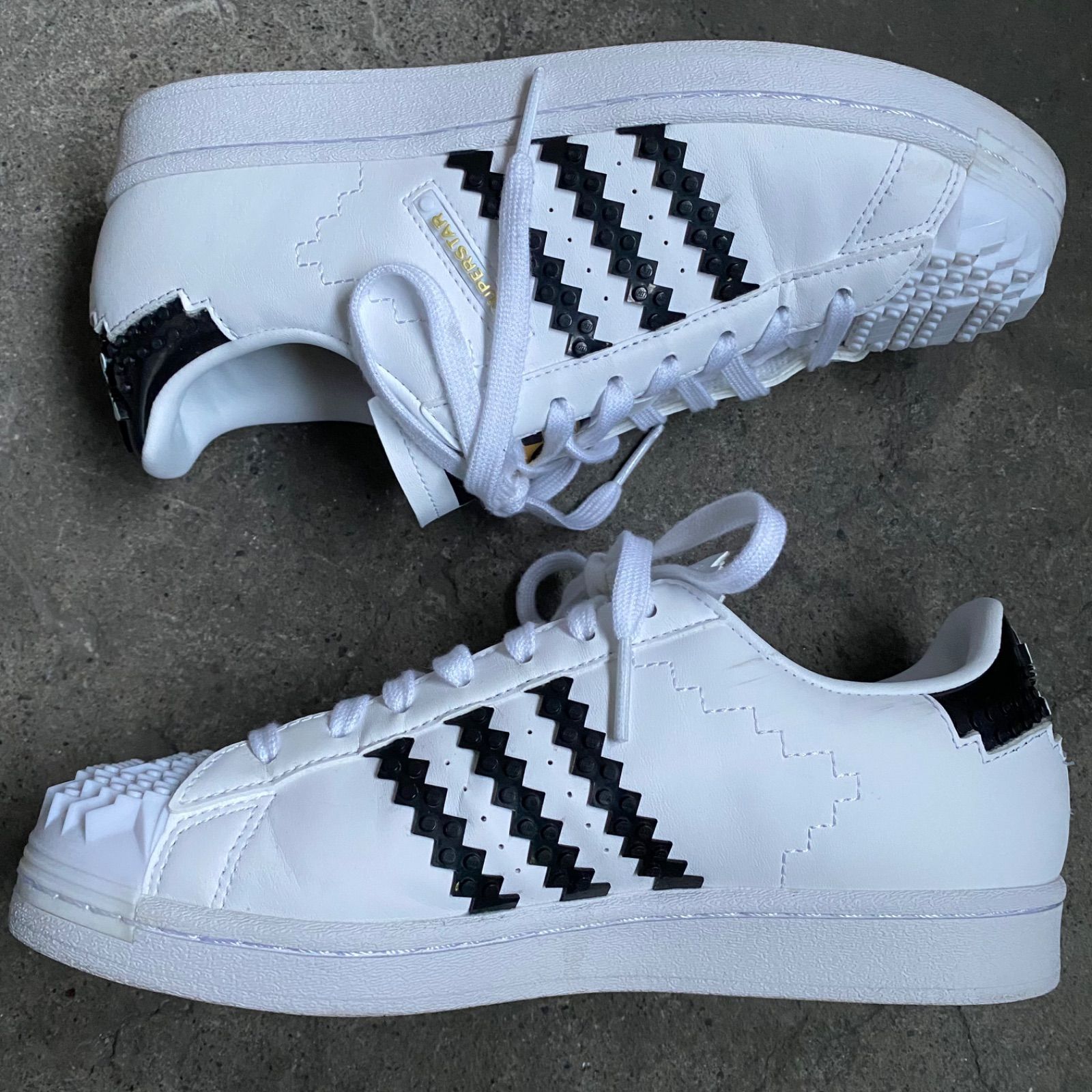 adidas × LEGO SUPERSTAR WHITE/CORE BLACK size26cm アディダス レゴ 
