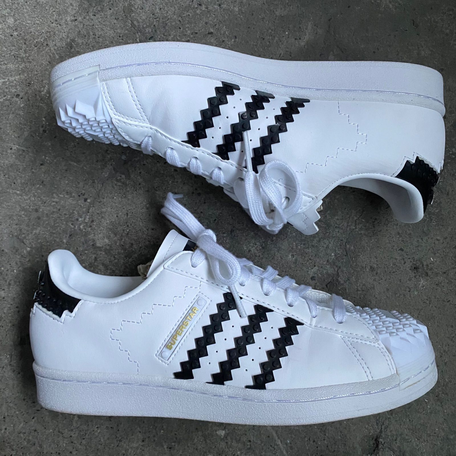 adidas × LEGO SUPERSTAR WHITE/CORE BLACK size26cm アディダス レゴ 