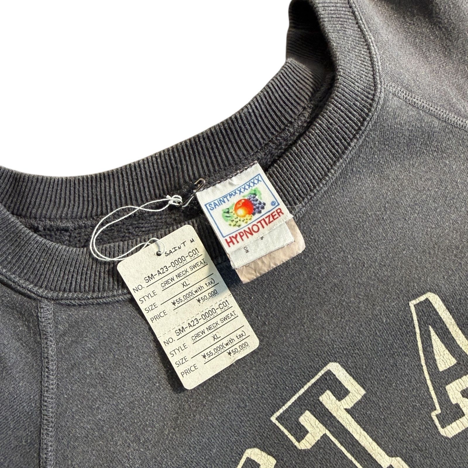 XL】SAINT MICHAEL × ARIES CREW NECK SWEAT XL SM-A23-0000-C01 