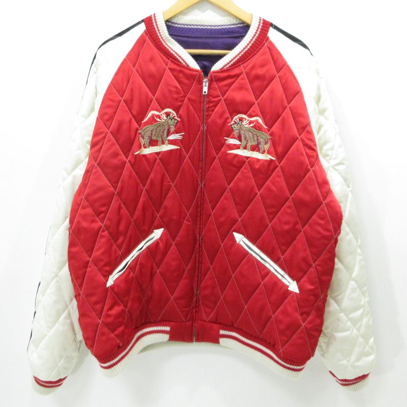 SAPEur | サプール スーベニアジャケット Reversible Souvenir Jkt リバーシブル スカジャン MIL-S-2391 レッド サイズ XL 95