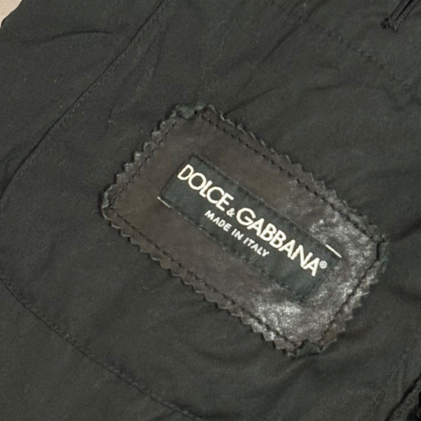 archive DOLCE&GABBANA ドルチェ&ガッバーナ ラムレザー テーラード 