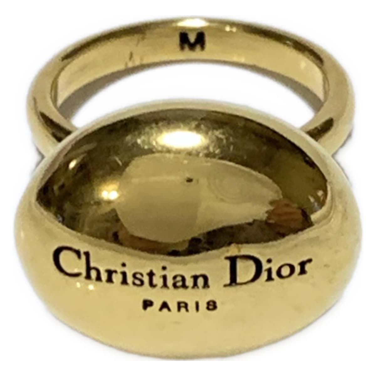 DIOR ChristianDior ディオール クリスチャンディオール リング M D Pe pite ゴールド