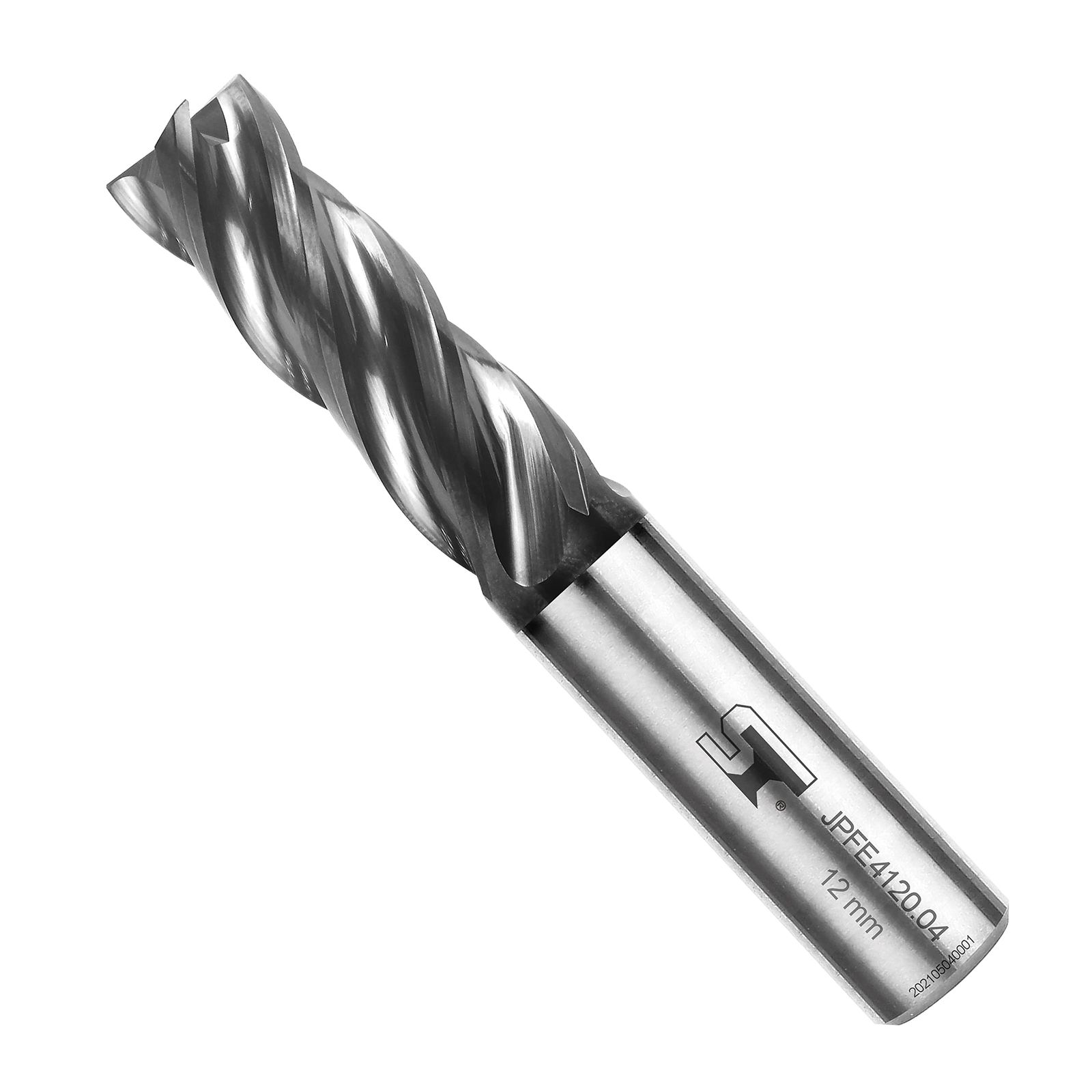 スピードタイガー JPFE 刃 エンドミル 刃径 12 mm 超硬 タングステン鋼 スクエア AlCrSiNコーティング 穴あけ 切削 不等分割