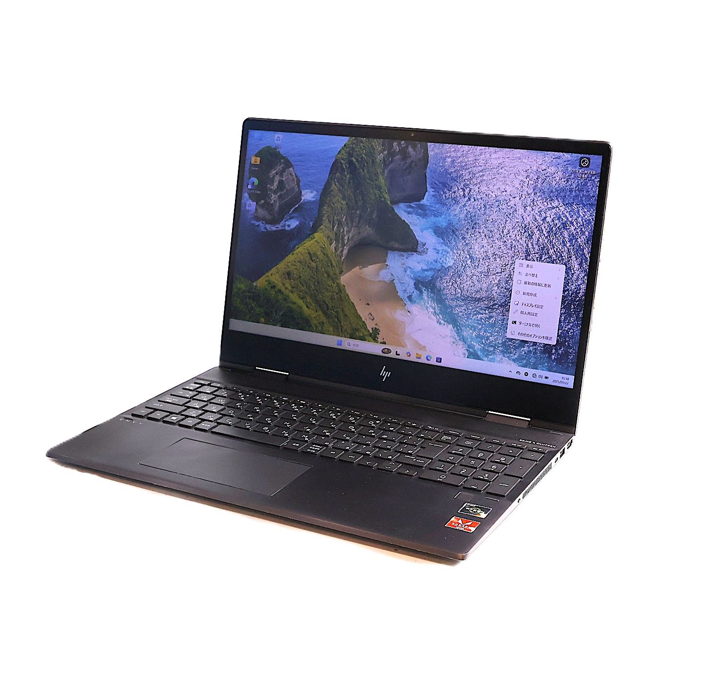 ノートパソコン HP ENVY x 360 Ryzen 5 3500 u 15-ds 0000 au Convertible 8 GB win 11
