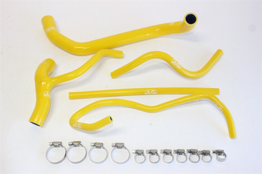 aprilia用 トゥアレグ 660 Tuareg 2025 以降 シリコン ラジエターホース 黄 5 p