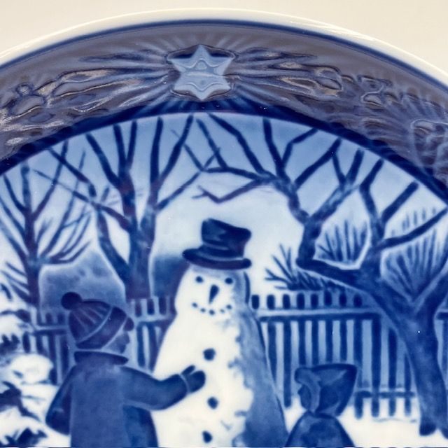 ロイヤルコペンハーゲン イヤープレート 1985年 The Snowman 雪だるま