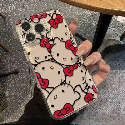 m　キティーちゃん＋クリア アイフォン 11 Iphone11 キティちゃんスマホケース透明 ハローキティ