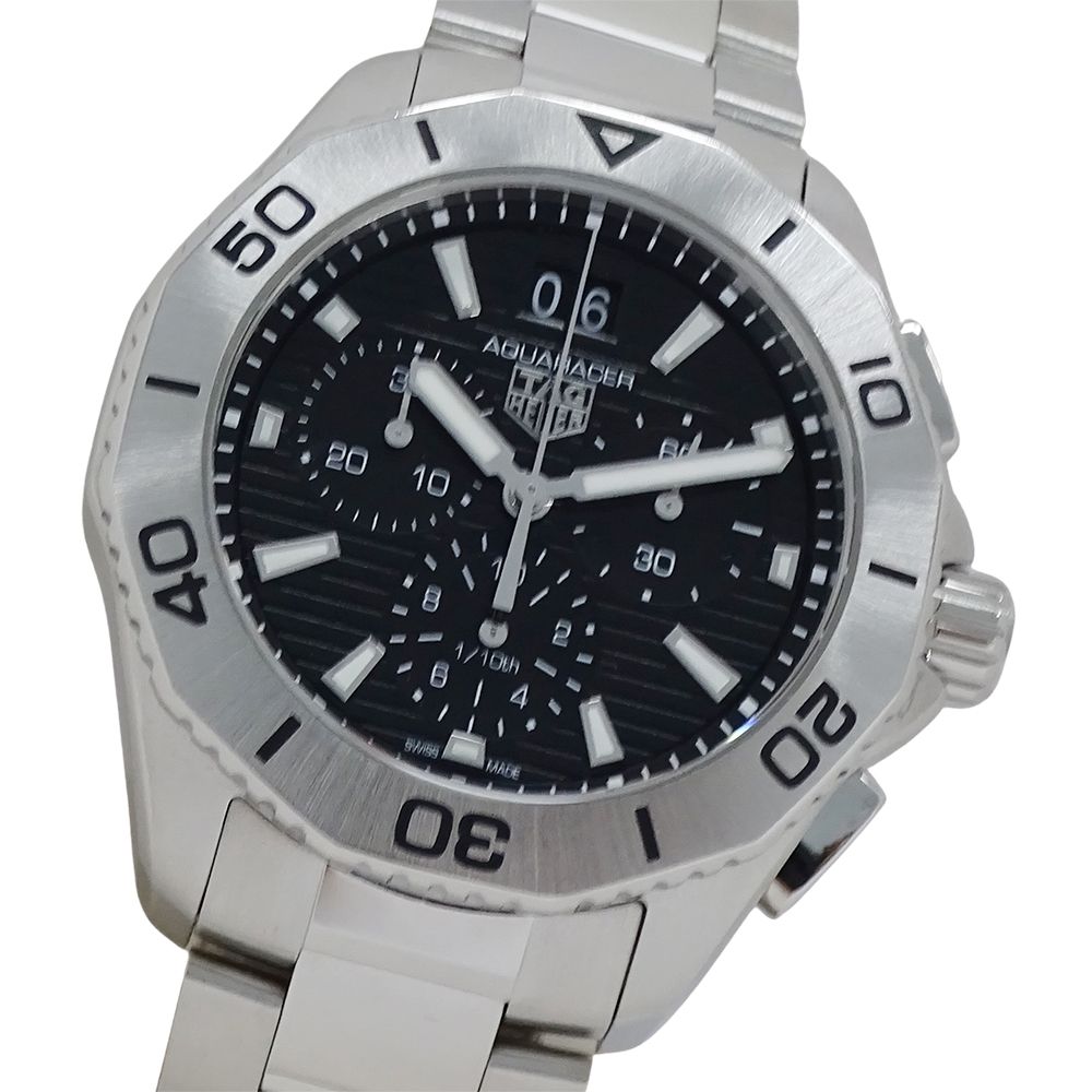 タグホイヤー TAG Heuer アクアレーサー CBP 1110 BA 0627 時計 メンズ ブランド プロフェッショナル 200 クオーツ QZ ステンレス SS シルバー ブラック 磨き済み