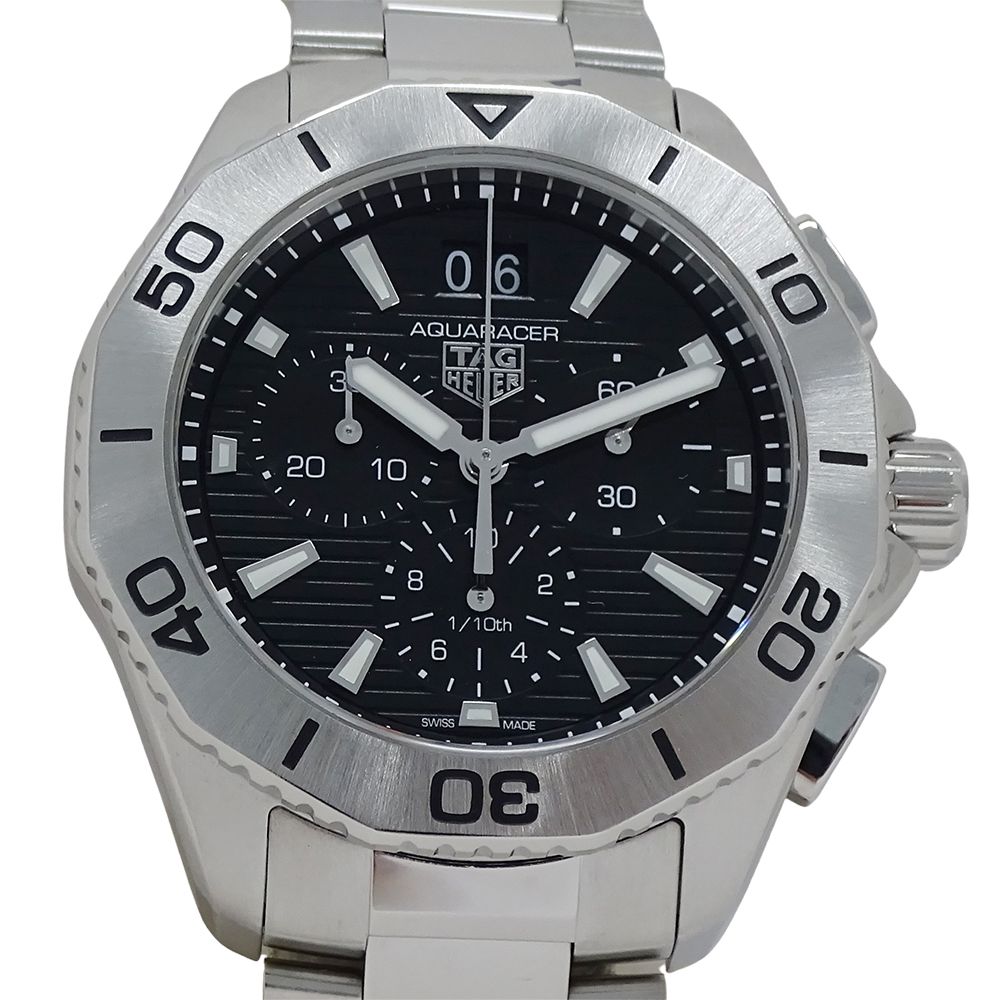 タグホイヤー TAG Heuer アクアレーサー CBP 1110 BA 0627 時計 メンズ ブランド プロフェッショナル 200 クオーツ QZ ステンレス SS シルバー ブラック 磨き済み