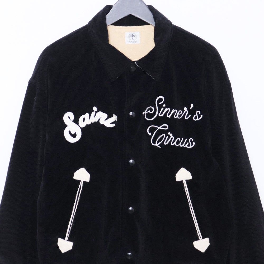 SAINT MICHAEL CORDUROY JACKET Sサイズ ブラック SM-A21-0000-041