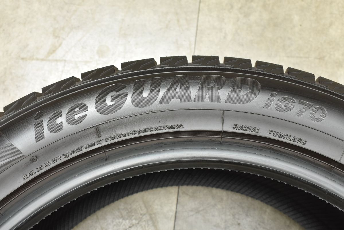  使用僅か ヨコハマ アイスガードiG 70 235 50 R 19 23年 ハリアー フォレスター ベンツ EQE GLA GLB ティグアン アウディ Q 3 ボルボ XC 40 19インチ スタッドレス