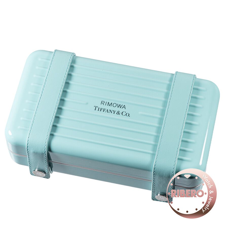 TIFFANY Co ティファニー RIMOWA ジュエリーパーソナル アクセサリーポーチ ブルー