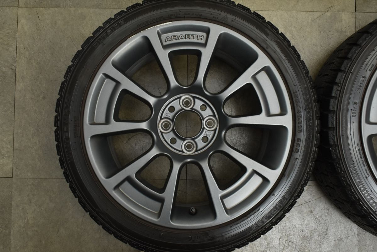 品 ABARTH アバルト 595 695 OP 16 in 6 5 J 35 PCD 98 ウィンターマックスWM 02 195 45 R FIAT フィアット500 チンクエチェント
