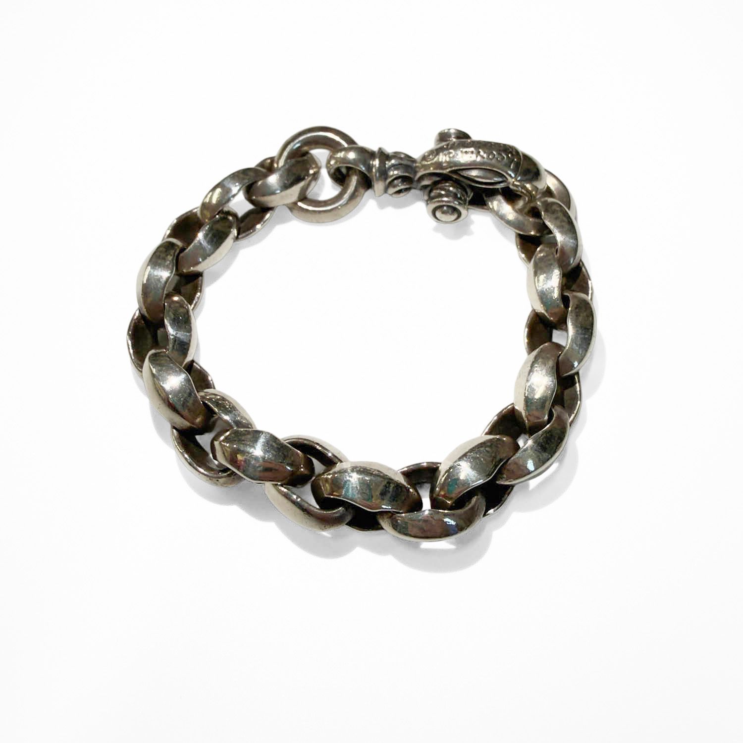 LEONARD KAMHOUT レナードカムホート シルクリンク ブレスレット プレーンサークル シルバー アクセサリー