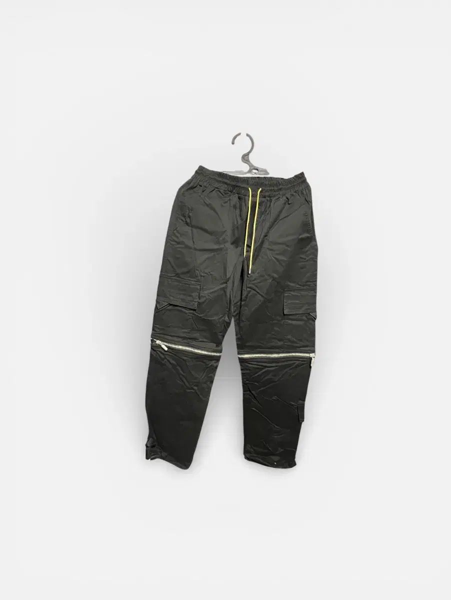 RHUDE ブラック ジッパー カーゴ 分離型 パンツ