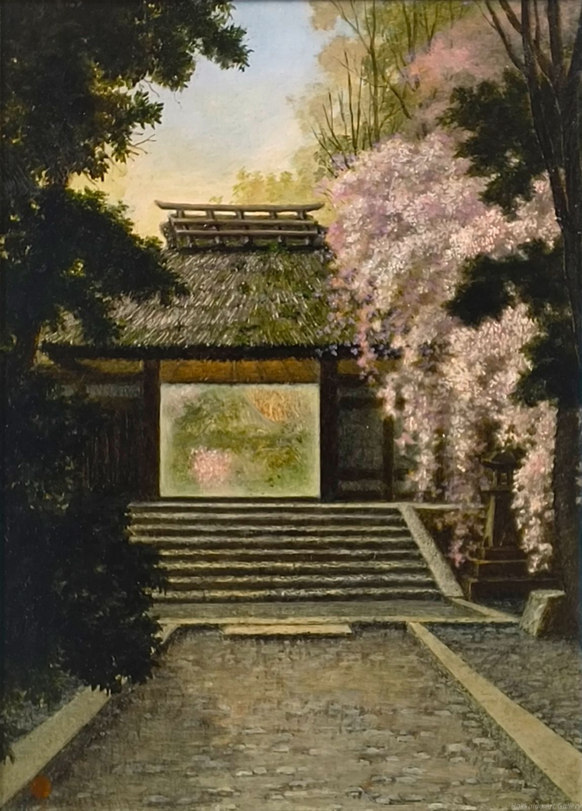 中村晴信 「法然院 幻想」 油絵・油彩画 絵画 - メルカリ