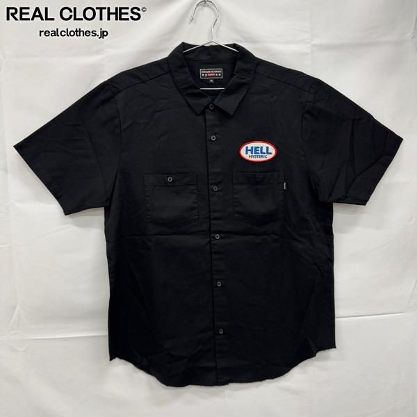 Supreme GLAMOUR シュプリーム ヒステリック グラマー 17 AW S Work Shirt 半袖 ワーク シャツ ブラック XL