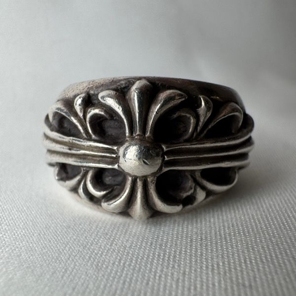 インボイス付き CHROME HEARTS|クロムハーツ FLRL CRS|クロムハーツ フローラルクロスリング 16号