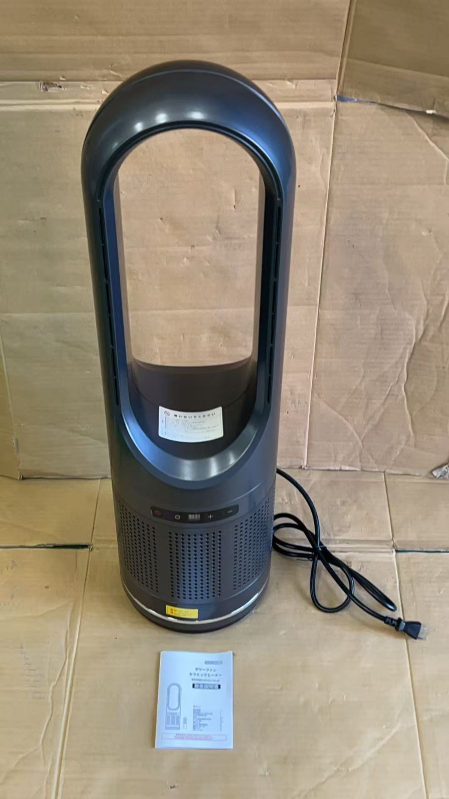 冷暖兼用 空気清浄 タワーファン 扇風機 DCモーター 羽なし 首振り 4419229