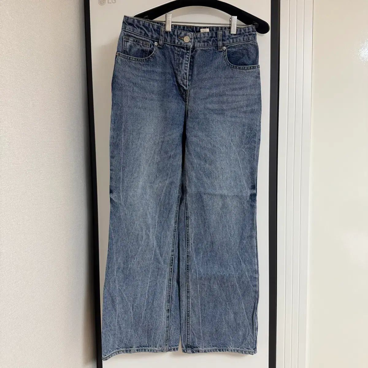 ハンサム システム SYSTEM デニム ワイドパンツ