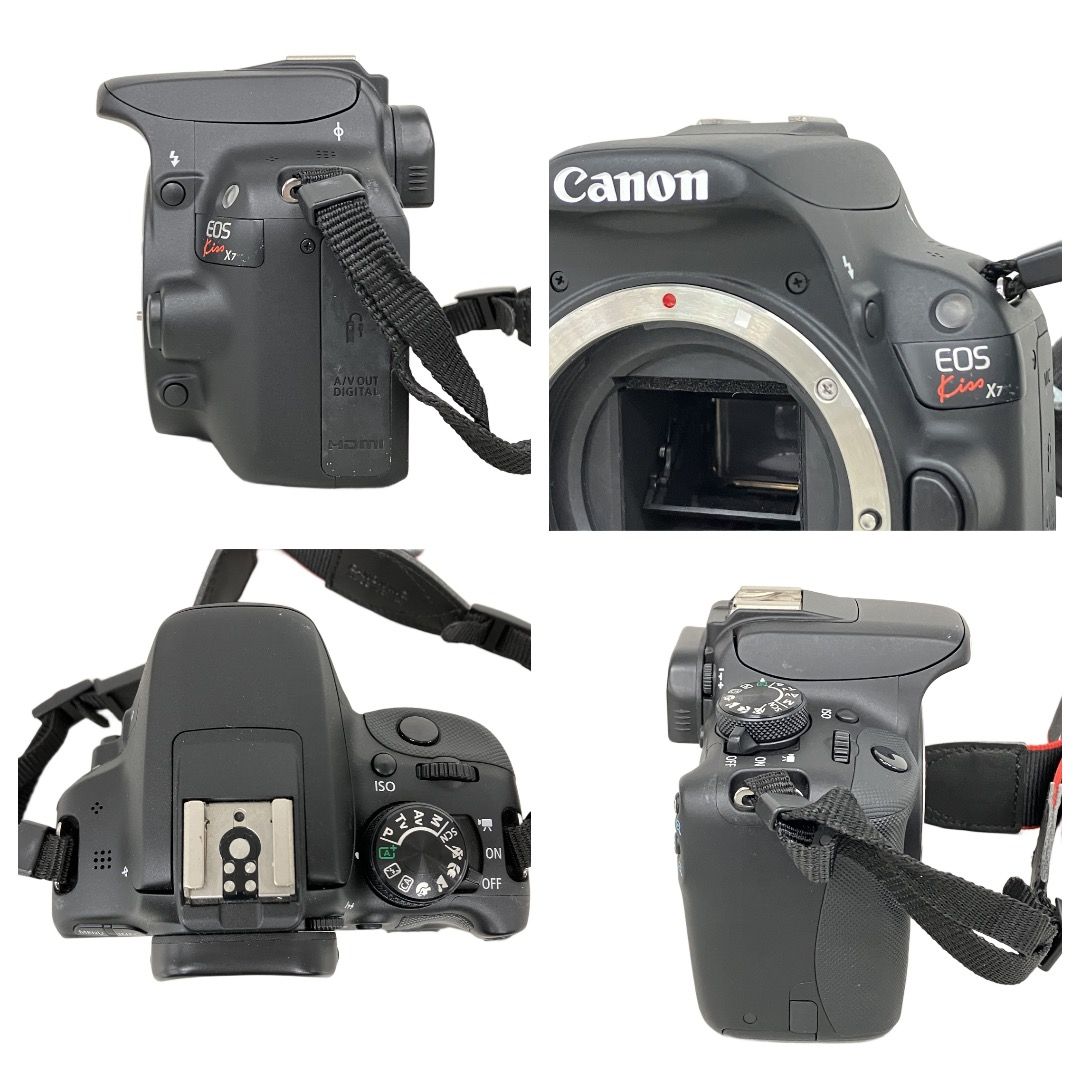  Canon EOS Kiss X 7 EF-S 18-55 mm F 3.5-5.6 IS STM 55-250 4-5.6 II デジタル一眼レフカメラ ダブルズームキット デジタル一眼レフ デジタルカメラ