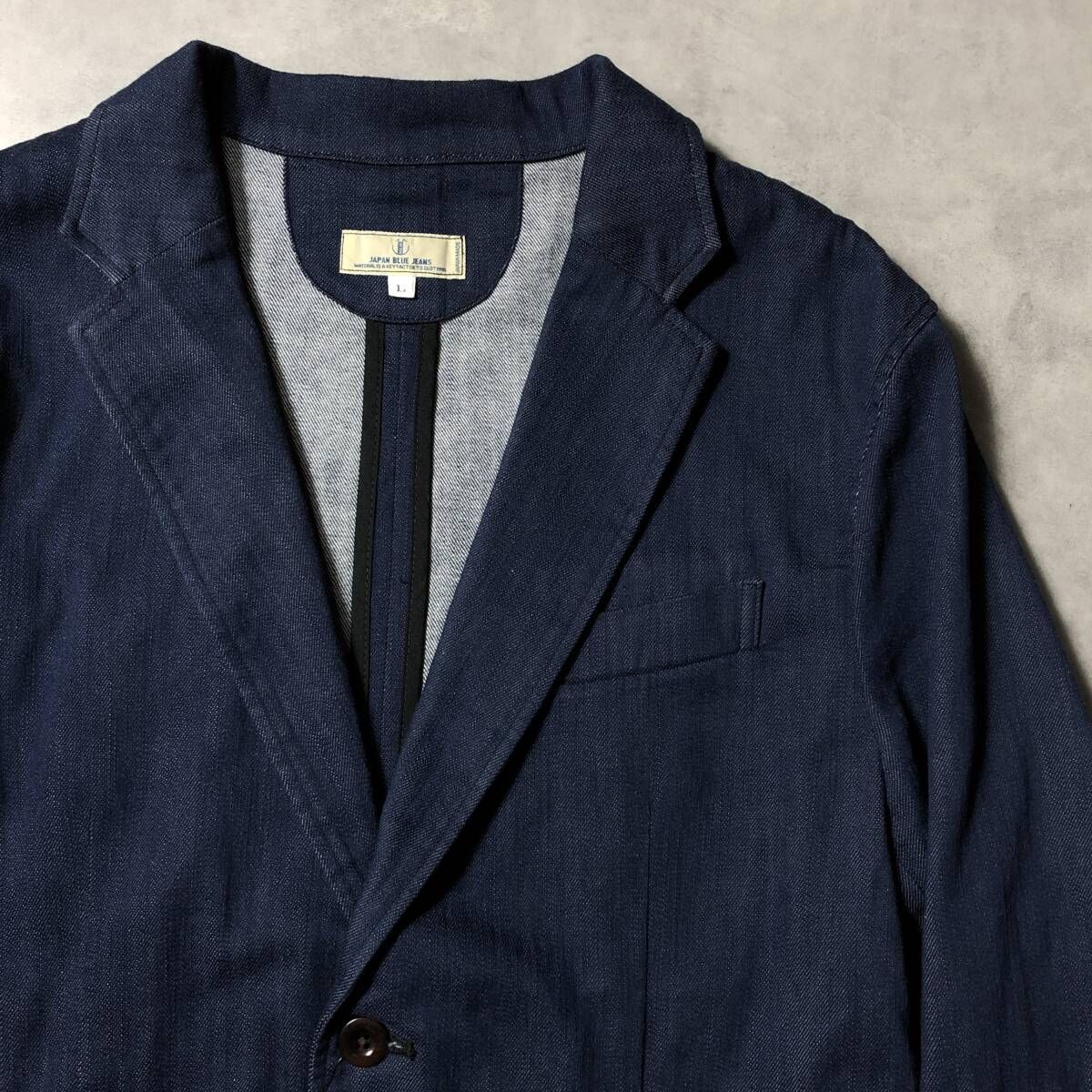 GQ4503◇JAPAN BLUE JEANS : SHIN-DENIM スーツ セットアップ ◇L 