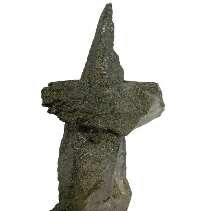  ヒマラヤ水晶 クラスター クローライトIN水晶 ガネーシュヒマール産 2468 ミニウォールラック 置物 インテリア小物