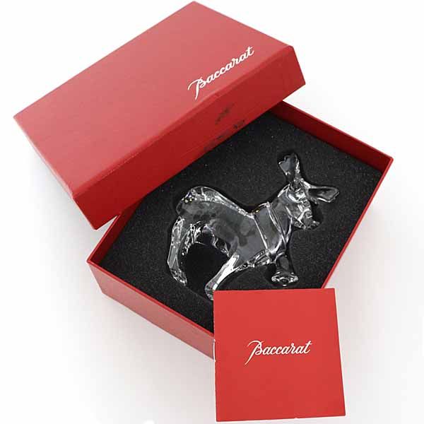  バカラ Baccarat トナカイ フィギュリン オブジェ 置物 インテリア クリスタル クリア Sランク ガラス小物 置物 インテリア小物
