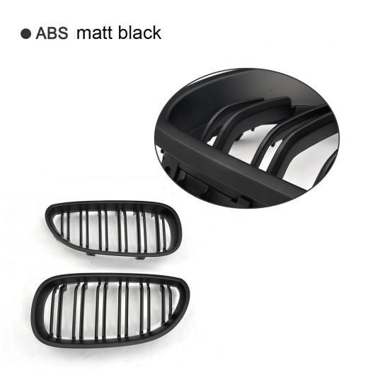 ABS フロント バンパー グリル カバー トリム アクセサリー 適用 BMW 5シリーズ E 60 61 520 D i 523 Li 525 マット ブラック AL II 09