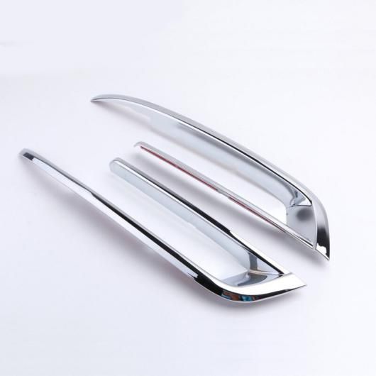 フロント フォグ ランプ カバー グリル スラット フォグライト 装飾 ストリップ 適用 BMW 5シリーズ F 10 2010-2017 シルバ