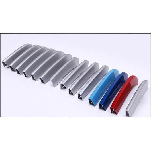 14ピース フロントグリル カバー トリム ABS クロームスパンコール BMW X 5 6 F 16 15 2014 2015 2016 2017 Style A AL-DD-5659 AL