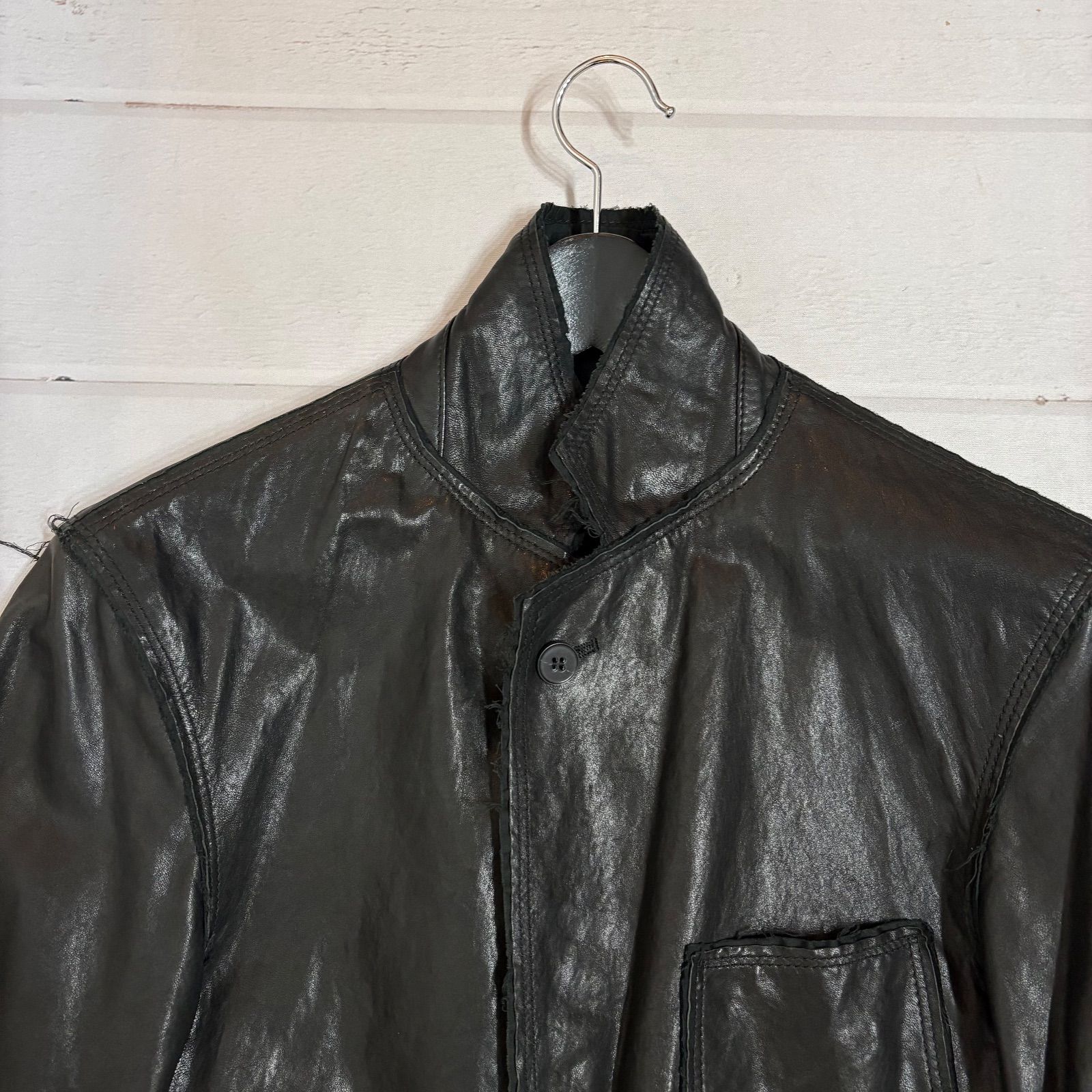 archive DOLCE&GABBANA ドルチェ&ガッバーナ ラムレザー テーラード