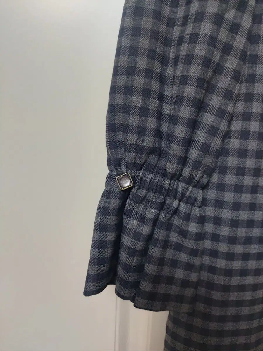 チェックフリルワンピース55