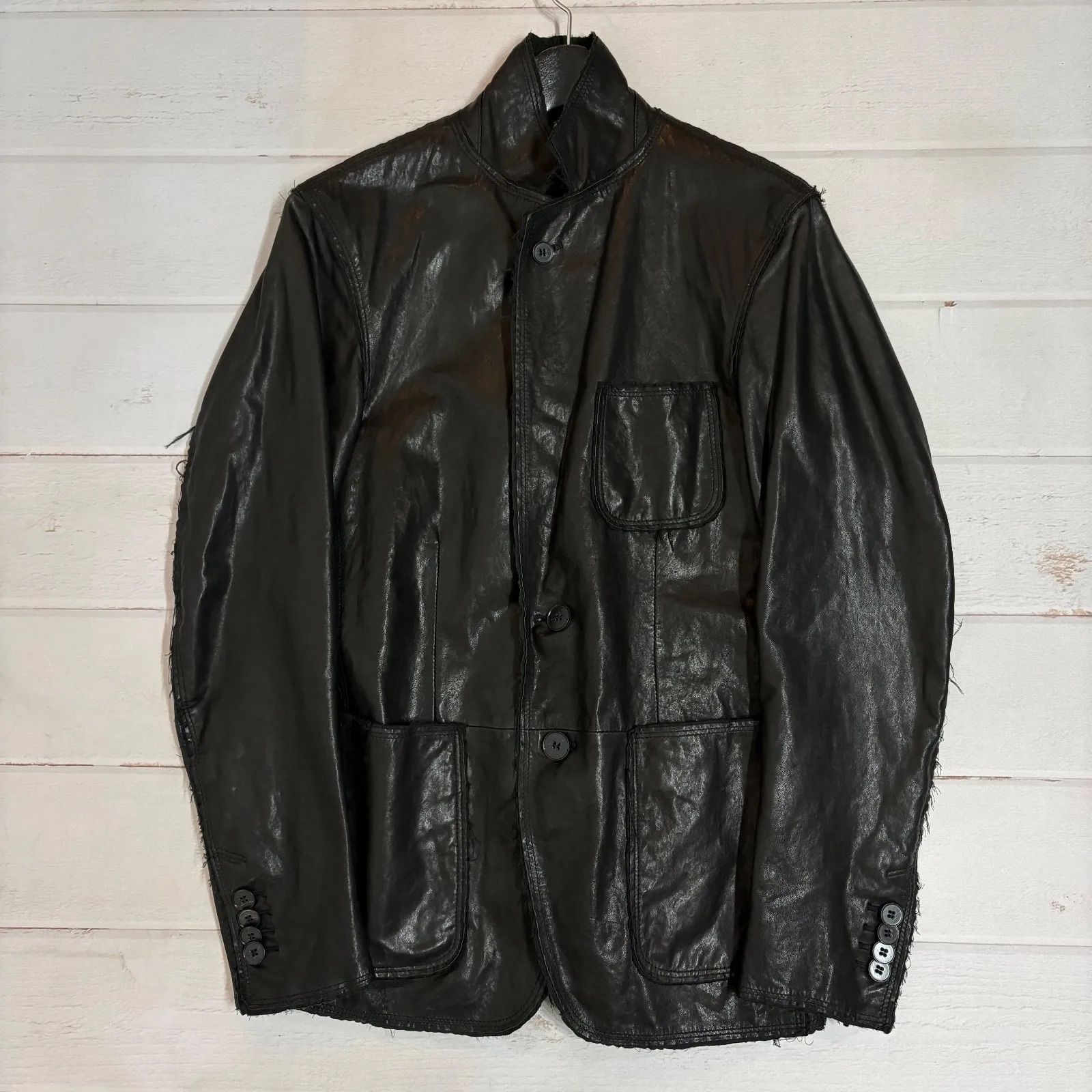 archive DOLCE&GABBANA ドルチェ&ガッバーナ ラムレザー テーラード