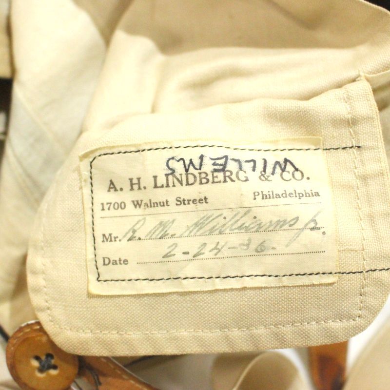 30s vintage 針刺しシンチバック サイドライン ウール スラックス