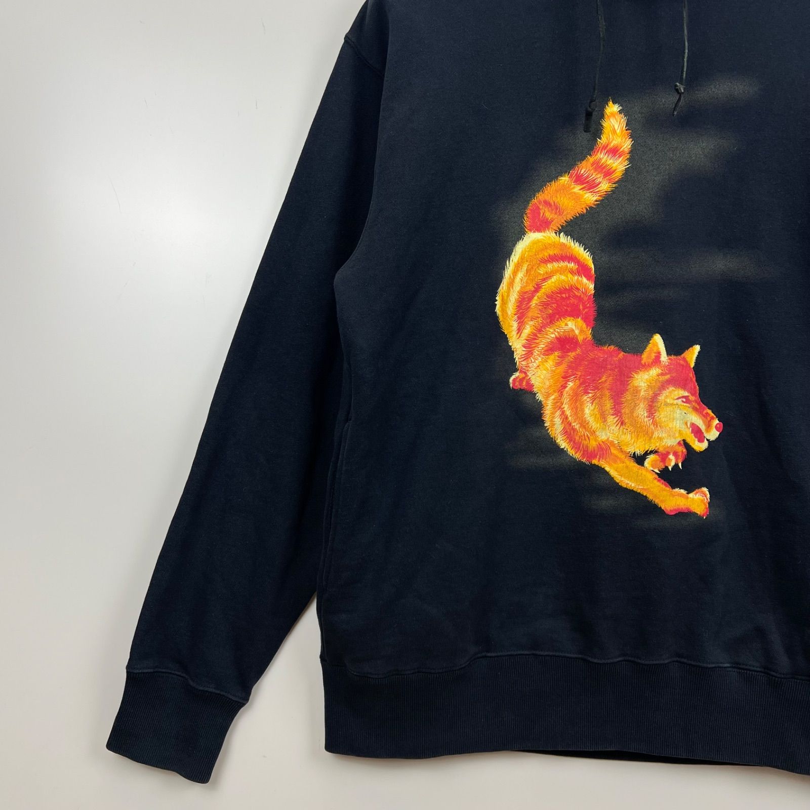 WOLFMAN B.R.S. sliver brand wolf sweat hoodie M 06-P1 ウルフマン
