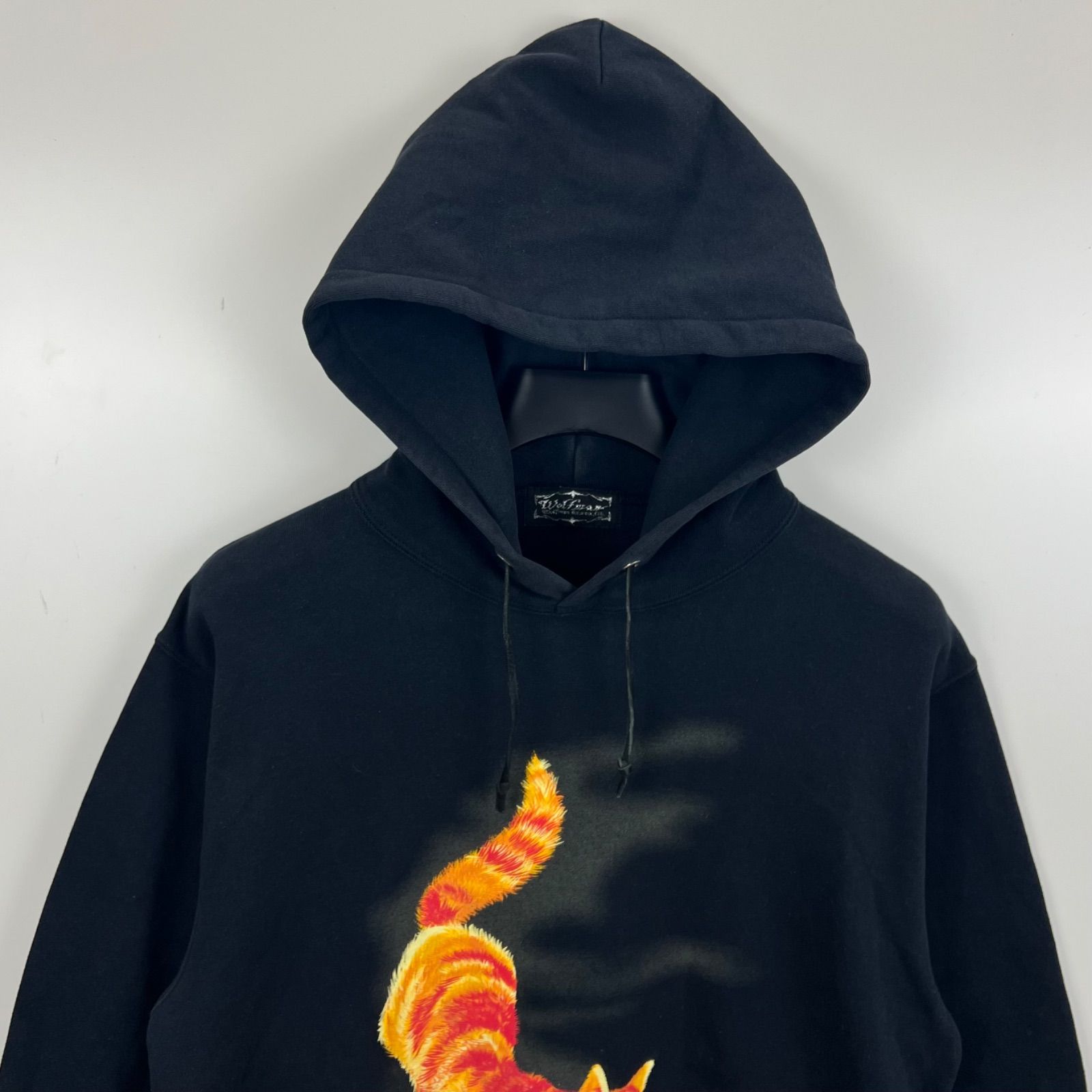 ☆ウルフマンB.R.S☆ダークナイツウルフ　パーカー　黒　M☆希少/極美品☆ WOLFMAN B.R.S. sliver brand wolf sweat hoodie M 06-P1 ウルフマン